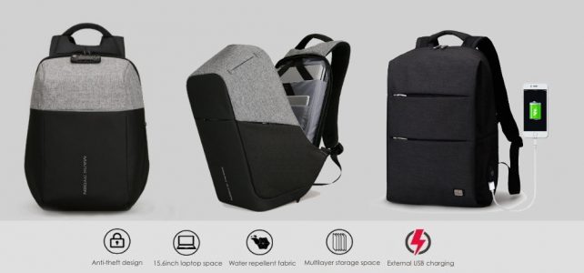 Anti-theft backpacks for 15.6 inch laptop